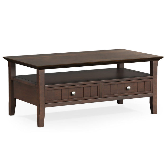 Acadian - Coffee Table With Drawer - Brown