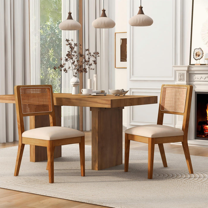 Compact Ergonomic Upholstered Side Chairs (Set of 2) Home Essentials