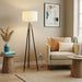 Sway - Floor Lamp With On / Off Switch Triple Legs Shade - Black / Gold / White Ashcroft Furniture