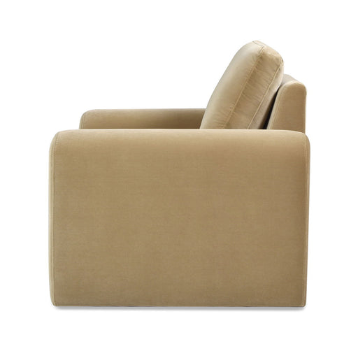 Mason - Arched Arm Chair - Camel Brown Beige Jennifer Taylor Home