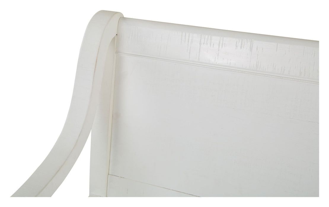Heron Cove - Bench With Back - Chalk White Magnussen Furniture