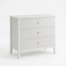 3 Drawer Nightstand, Wide With Soft Close Slides - White Home Essentials