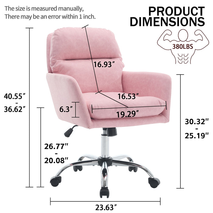 Office Chair With Adjustable Height, Ergonomic Design Home Essentials