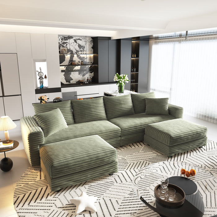 Modern Comfy Upholstered Sofa Cloud Couch & Deep Seat Couches Home Essentials
