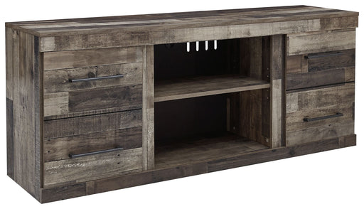 Derekson - LG TV Stand w/Fireplace Option - Multi Gray Signature Design by Ashley®