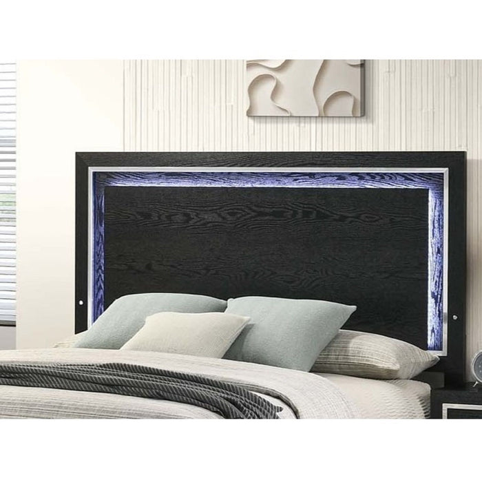 Modern Bed With Built In LED Light Home Essentials