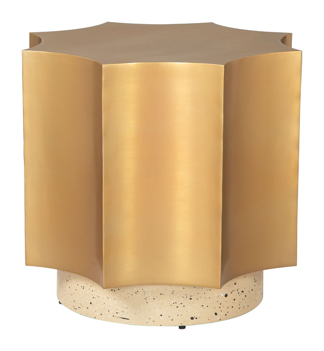 Osam - Side Table - Gold / Beige Zuo Modern