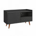 TV Stand For TVs Up To 45" With Open Storage Shelf, Cable Management, 1 Door And 1 Drawer Home Essentials