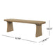 Indoor Dining Bench - Pine Noble House