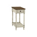 Accent End Table, 2 Tier, Storage Drawer, Traditional Stylish Design 8th Street