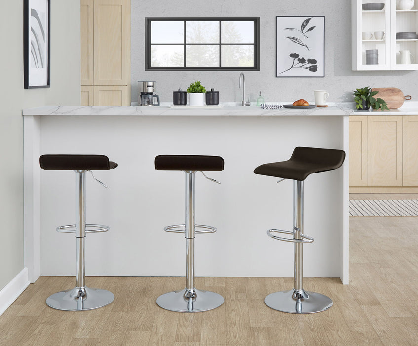 Ale - Contemporary Adjustable Barstool (Set of 2) Lumi Source