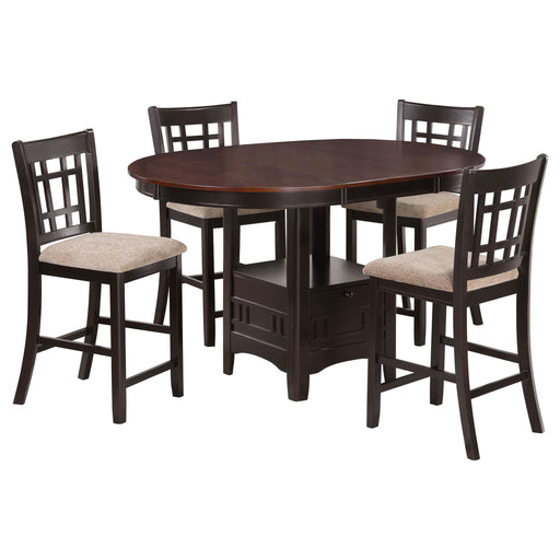 Avonlea - 5 Piece Set With Round Table And Upholstered Chairs - Chestnut Furniture Max