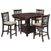 Avonlea - 5 Piece Set With Round Table And Upholstered Chairs - Chestnut Furniture Max