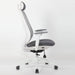 Office High Back Swivel Desk Chair With Height Adjustable Backrest, 3 Tilt Lock & Rotatable Headrest - Milk White Home Essentials