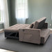 3 In 1 Convertible Sleeper Sofa Bed, Modern Fabric Loveseat Futon Sofa Couch With Pullout Bed, Small Love Seat Lounge Sofa With Reclining Backrest, Furniture For Living Room Home Essentials
