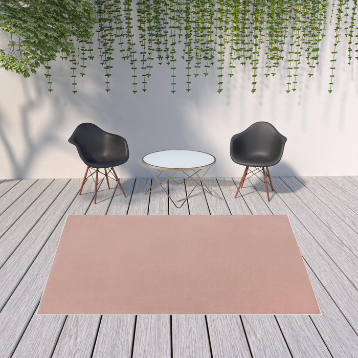 7' X 10' Non Skid Indoor / Outdoor Area Rug - Pink