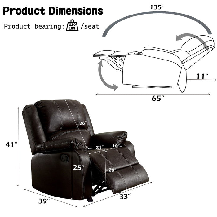 Zuriel - Motion Rocker Recliner ACME