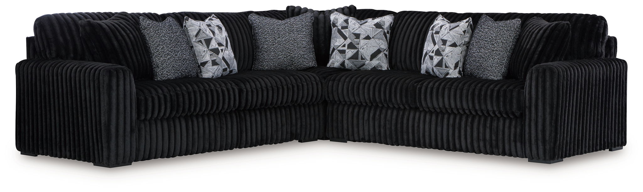 Midnight-Madness - 3 Piece Sectional Signature Design by Ashley®