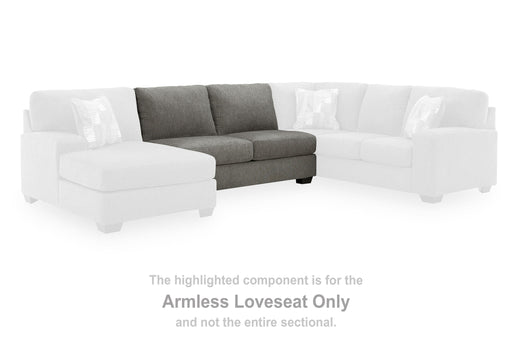 Clarington - Armless Loveseat - Greystone Signature Design by Ashley®