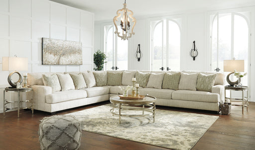Rawcliffe - Left Arm Facing Sofa 4 Pc Sectional - Parchment Signature Design by Ashley®