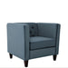 Chesterfield Accent Tufted Square Arm Side Chair US Pride