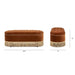 Melinda - Oval Tufted Bullion Fringe Storage Bench Jennifer Taylor Home