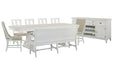 Heron Cove - Extendable Trestle Dining Table Set Magnussen Furniture