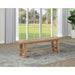 Backless Dining Bench - Natural Furniture Max