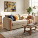 Modern 3 Seater Upholstered Couch Sofa For Living Room Noble House