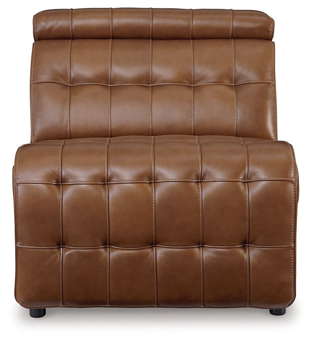 Temmpton - Armless Chair / Manual Headrest - Chocolate