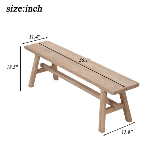 Farmhouse Dining Bench Home Essentials