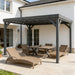 Patio Grape Vine Gazebo Outdoor Pergola With Open Roof For Climbing Plants - Gray Home Essentials
