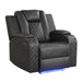 Benz - LED & Power Recliner Chair With Adjustable Headrest Matrix Furniture Group