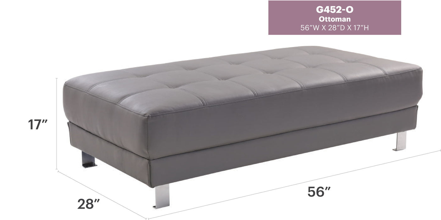 Contemporary Ottoman For Living Rooms Glory Furniture