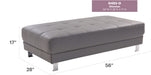 Contemporary Ottoman For Living Rooms Glory Furniture