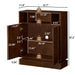 Fluted Sideboard Buffet Cabinet With 2 Doors And Adjustable Shelf, Storage Cabinet For Entryway Home Essentials