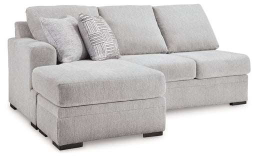 Gabyleigh - Laf Sofa Chaise - Nickel Benchcraft®