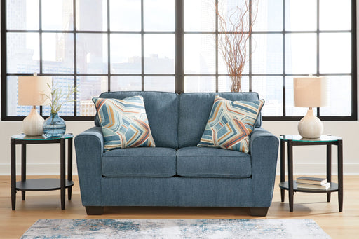 Cashton - Loveseat - Blue Signature Design by Ashley®