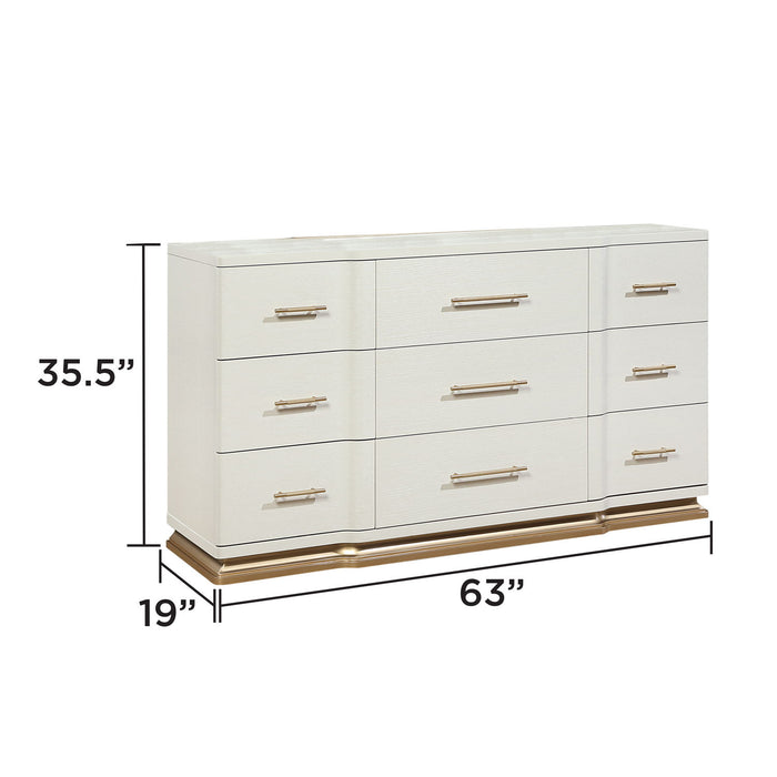 Lexington - 9 Drawer Dresser - Beige Matrix Furniture Group