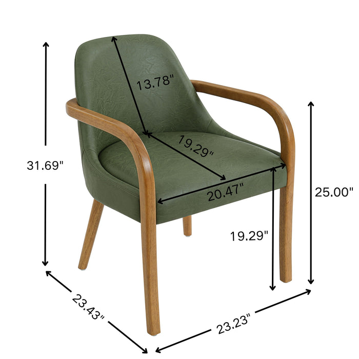 Dining Upholstered Armchairs (Set of 2) Noble House