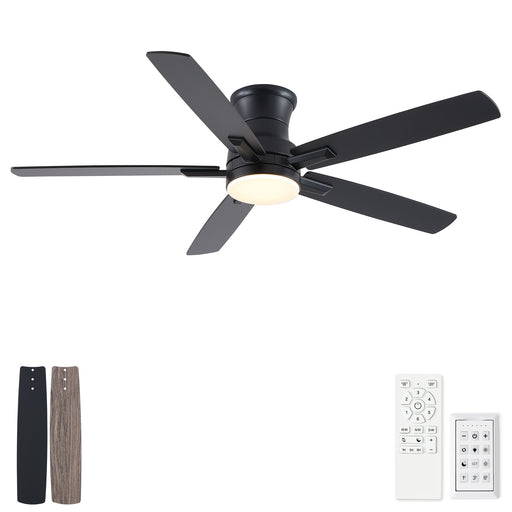 Mordern Flush Mount Ceiling Fan With Light And Remote Control Daily Nest