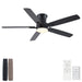 Mordern Flush Mount Ceiling Fan With Light And Remote Control Daily Nest