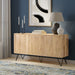 Hunter - 3 Door Sideboard Buffet With Hairpin Legs - Natural Simpli-Home