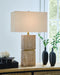 Laddner - Poly Table Lamp - Beige Signature Design by Ashley®