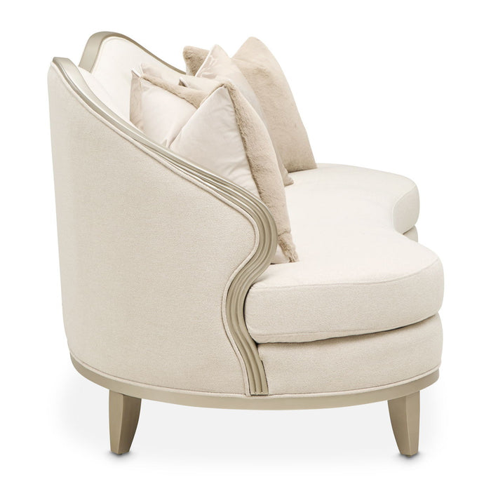 Camellia Field - Sofa - Cornsilk / Caramel Michael Amini
