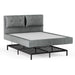 Airframe - Upholstered Bed Frame With Double Layered Upholstered Headboard Home Essentials
