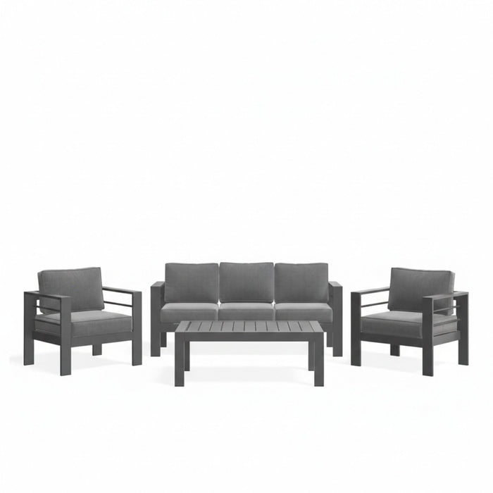 Outdoor Patio Set, All-Weather With Thick Cushions