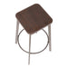 Clara - Industrial Square Barstool (Set of 2) - Espresso Lumi Source