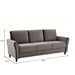Patricia - Curved Arm 3 Seater Sofa US Pride