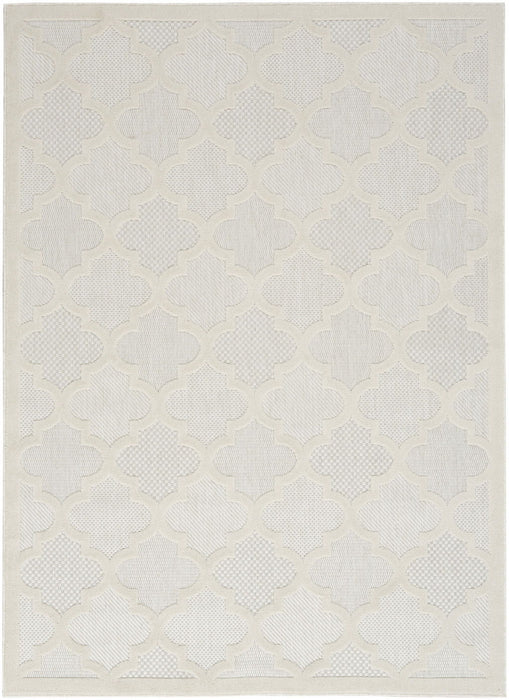 6' X 9' Geometric Flatweave Area Rug - Cream